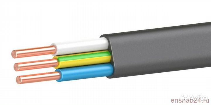 Кабель ввг-Пнг(А) -lsltx 3х1.5 ок (N PE) 0.66кВ (м