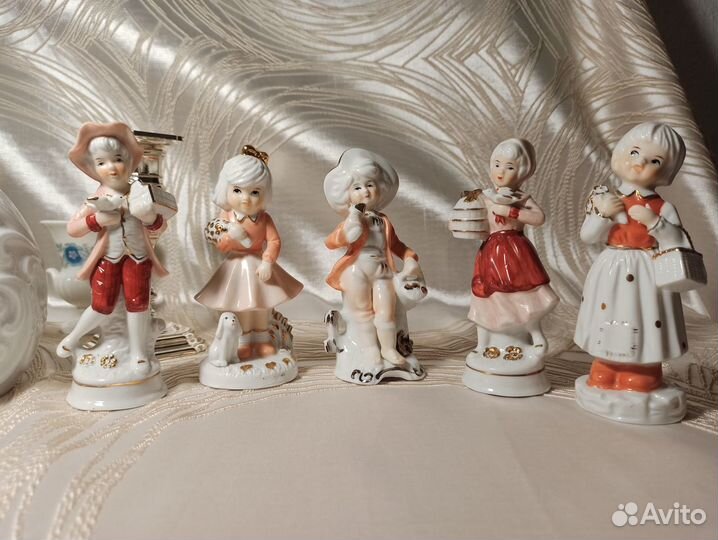 Фигурки, фарфор, Шри-Ланка для Европы