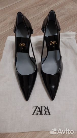 Туфли лаковые zara