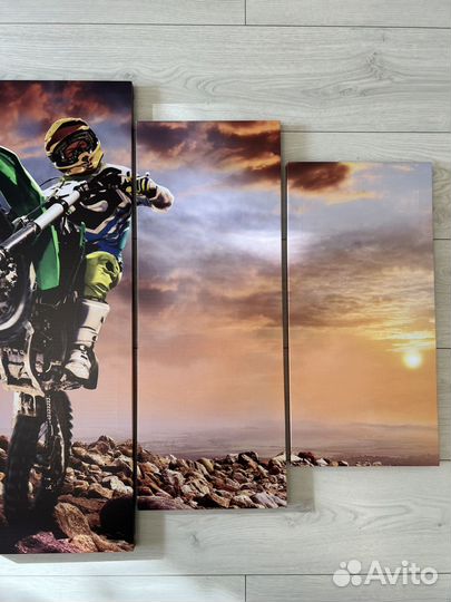 Модульная картина эндуро мотоспорт