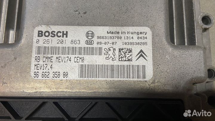 Эбу комплект Citroen C3 Picasso EP3