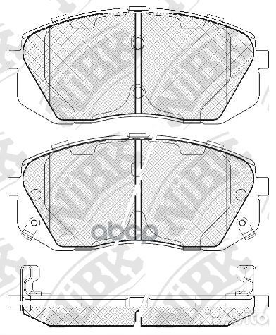 Колодки тормозные дисковые перед PN0052 NiBK