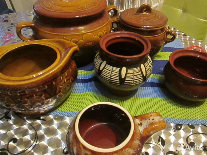 Посуда керамическая (горшки) и др. для запекания