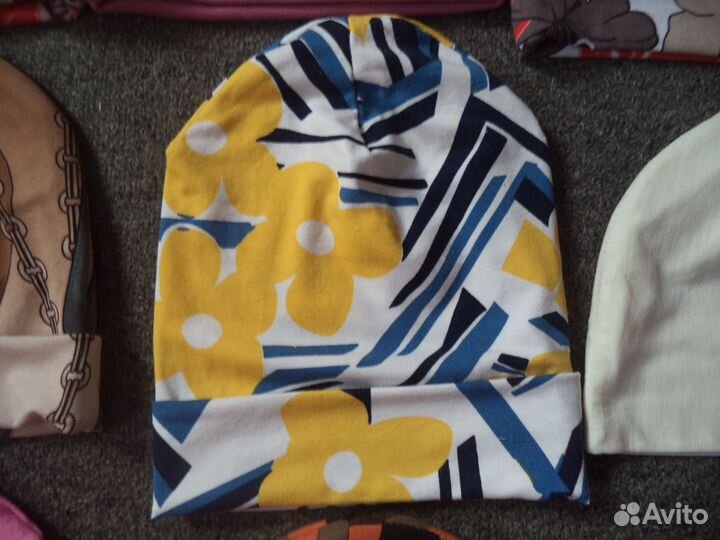 Шапочки бини трикотаж хлопок