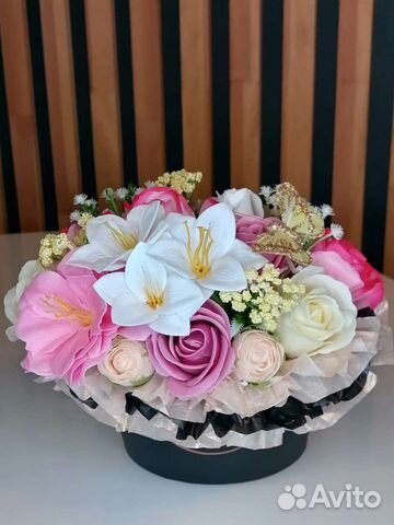 Букет из мыльных цветов