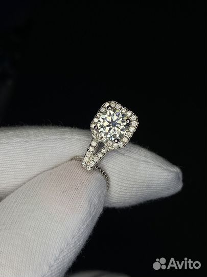 Подвеска с бриллиантом 1 ct