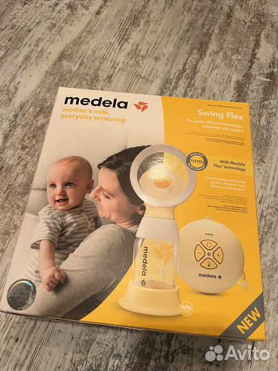 Молокоотсос medela swing flex электрический