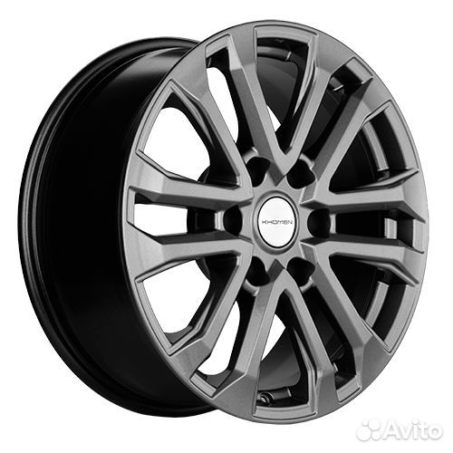Диски Khomen Wheels 1805 (Tank) 7.5xR18 6*139.7 ET36 D100.1 gray