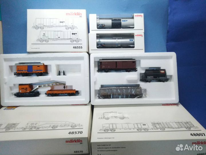 Вагоны, локомотивы железная дорога 1/87 marklin