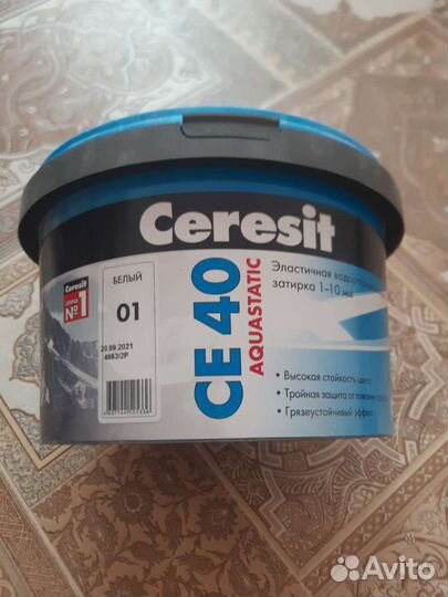 Затирка ceresit 1-10мм