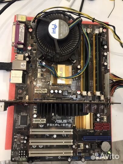 Материнская плата 775 проц+память