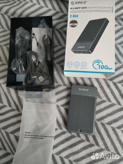 Продам корпус orico lsdt raid Dual Disk M2 SSD