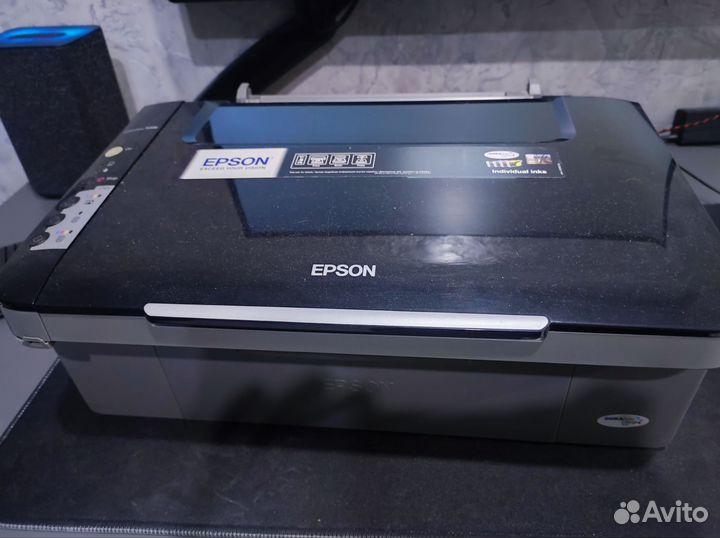 Принтер epson stylus TX106 + краски