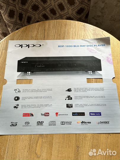 Oppo bdp 103d blue-ray disc player