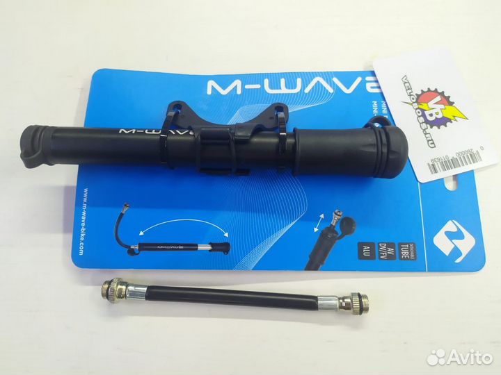 Насос со шлангом алюминиевый M-Wave