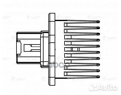 Резистор э/вент. отоп. mitsubishi lancer