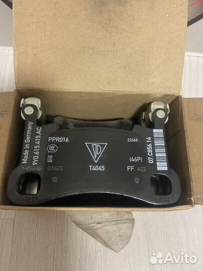 Тормозные колодки porsche cayenne 9y0698451ac