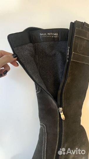 Сапоги женские натуральная замша