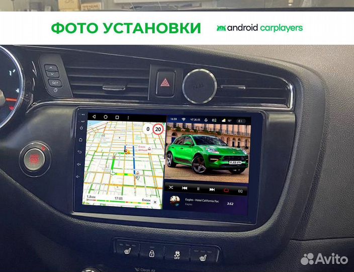 Магнитола андроид 3.32 qled Kia Ceed 2 2012-2017 m