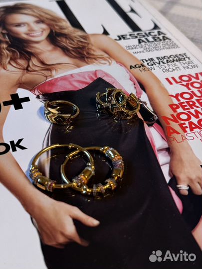 Серьги конго и кольцо apm monaco