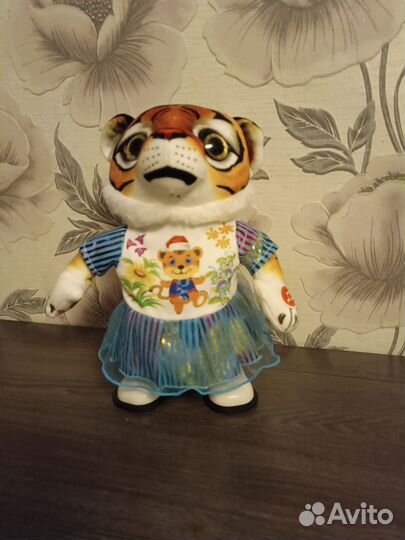 Мягкая игрушка тигр музыкальная