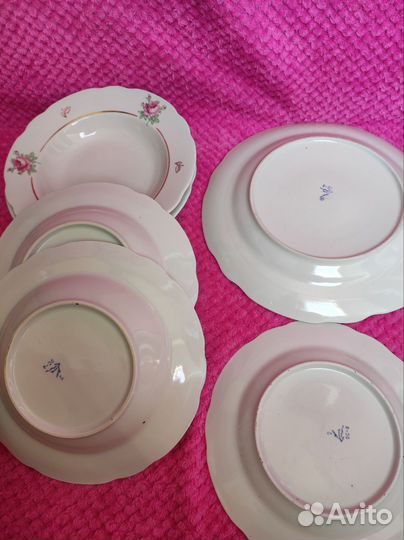 Тарелки разных заводов СССР на добор