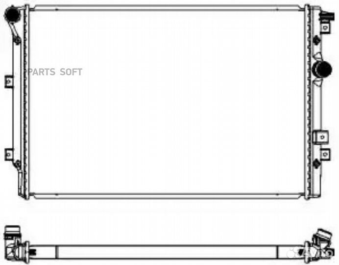 Радиатор охлаждения Фольксваген Тигуан 2007