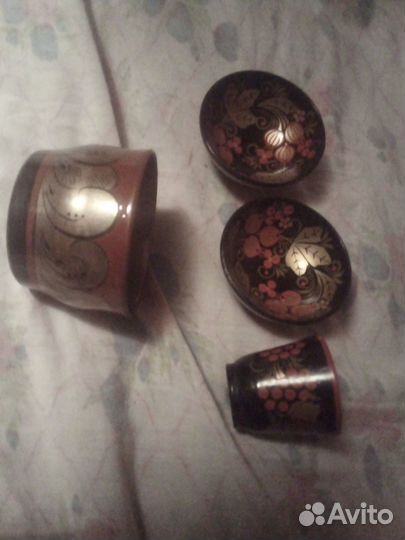 Деревянная-посуда. Не комплект