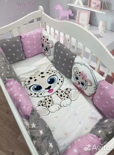 Бортики в детскую кроватку бу