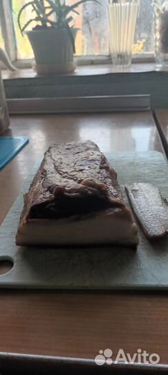 Копченое домашнее сало