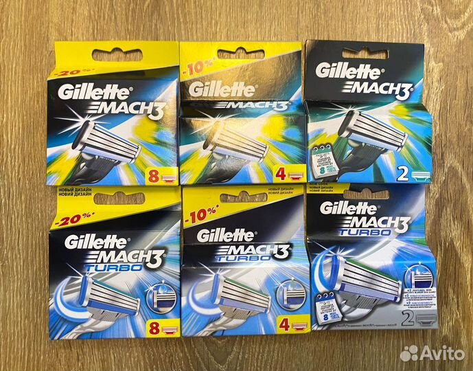 Кассеты для бритья Gillette Mach3 (8 кассет)