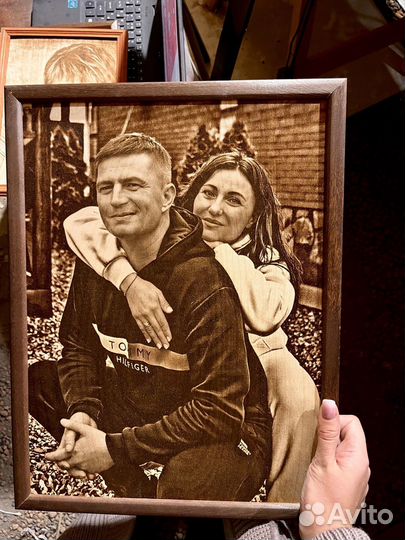 Выжигание портретов на дереве