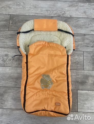 Зимний конверт в коляску с овчиной Womar