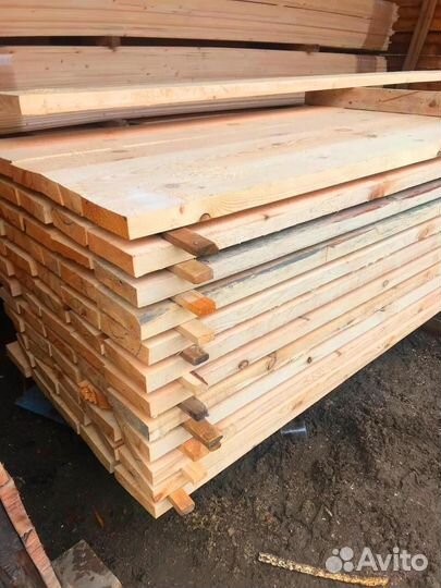 Доска обычная пиленая 25х100х6000мм сосна