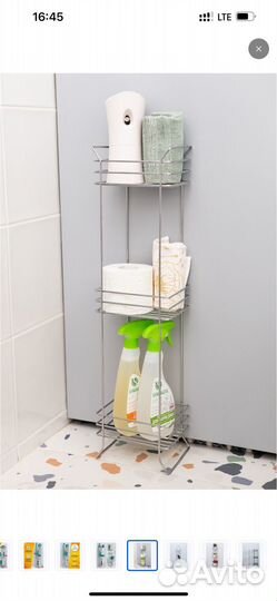 Hausberg Полка для ванной 70-18-15 этажерка хром