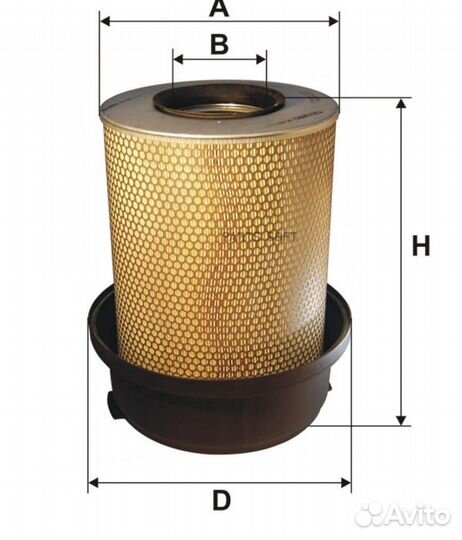 Filtron AM465 AM 465 фильтр воздушный H409 D346/28