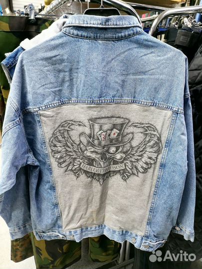 Винтажная джинсовка оверсайз Denim Harley-Davidson