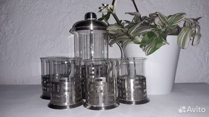 Посуда: чайник заварочный, заварник, френч-пресс