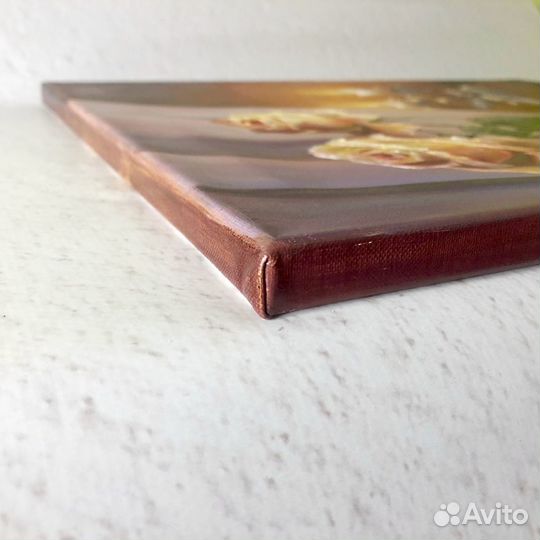 Картина маслом Розы на холсте