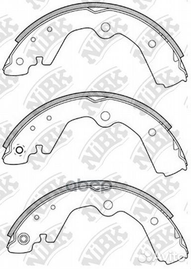 Колодки тормозные барабанные задние FN1198 NiBK