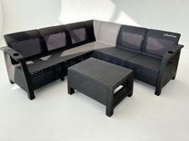 Комплект мебели: угловой диван и стол
