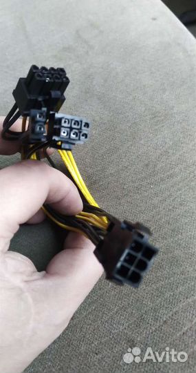 Переходник питания 6pin на 2 по 8(6+2) pin