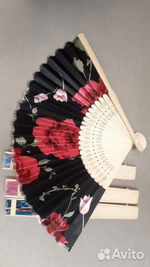 Китайский веер ручной, 21см