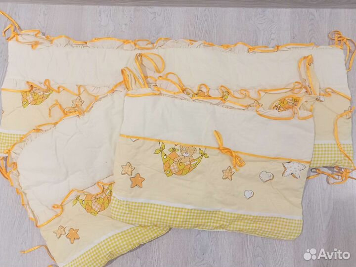Бортики в кроватку. Ткань хлопок