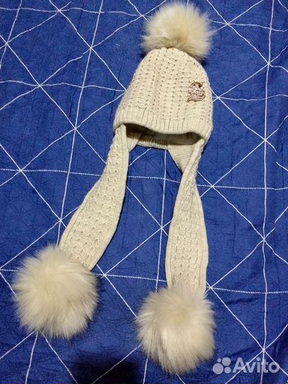 Шапка детская для девочки зимняя