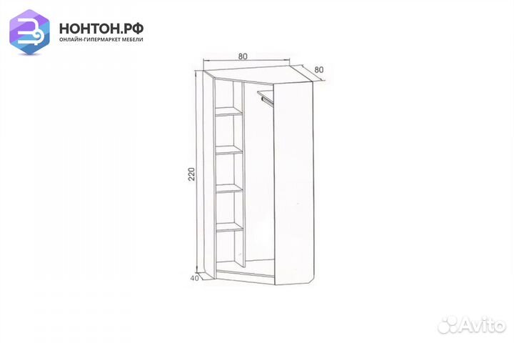 Шкаф угловой Вега