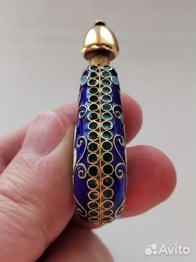 Серебряный флакон для духов 925 пробы. СССР