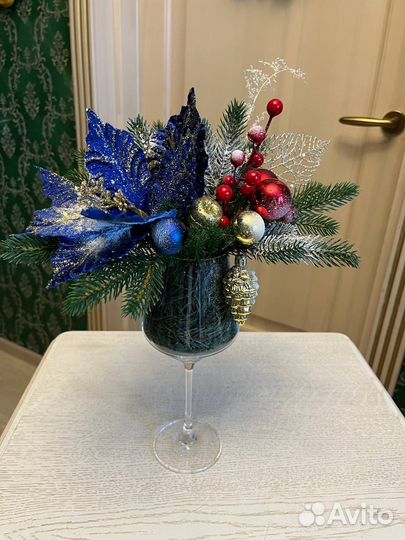 Новогодний венок новогодняя композиция