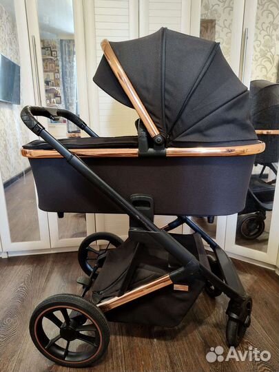 Коляска 2 в 1 Moon Style 2в1 Rose Gold