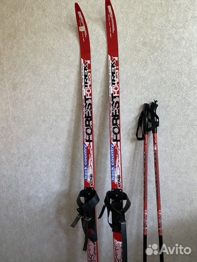 Лыжи детские 160см с палками
